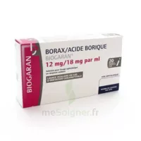 Borax/acide Borique Biogaran 12 Mg/18 Mg/ml, Solution Pour Lavage Ophtalmique En Récipient Unidose à ROMORANTIN-LANTHENAY