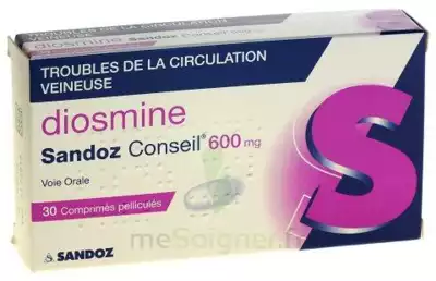 Diosmine Sandoz Conseil 600 Mg, Comprimé Pelliculé à ROMORANTIN-LANTHENAY